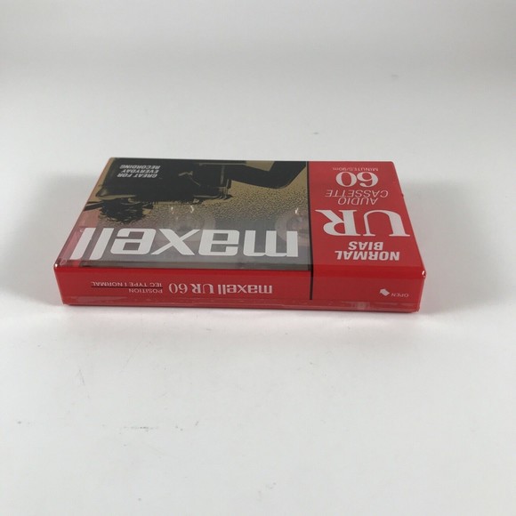 Sealed Maxell UR60 Audio Cassette Tape - 60 Minute, Normal Bias - IEC Type I - Picture 5 of 8